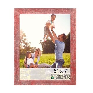5” X 7” Rustic Farmhouse Red Wood Frame 5” X 7” Rustic Farmhouse Red Wood Frame