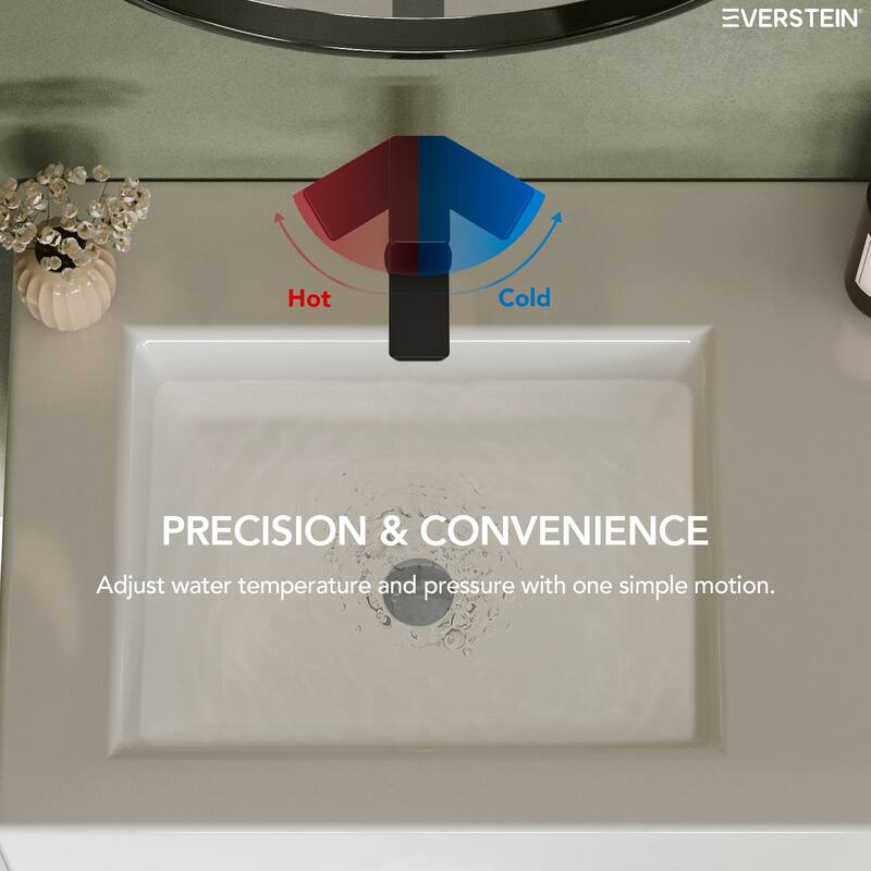 Single Hole Bathroom Faucet with Drain Assembly, Single Handle Bathroom Sink Faucet