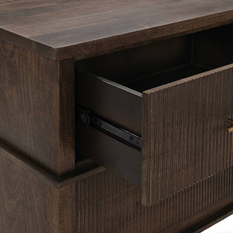 Classic Home Westlake 2-Drawer Mango Wood Nightstand
