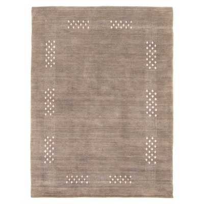 Kashkuli Gabbeh Grey Rug 4'8" x 6'6" - 4'8 x 6'6