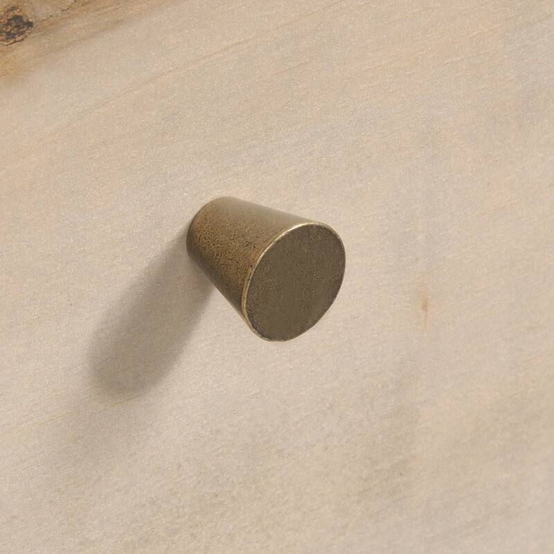 Engineered Wood Coastal Night Stand with Large Drawer, Brown