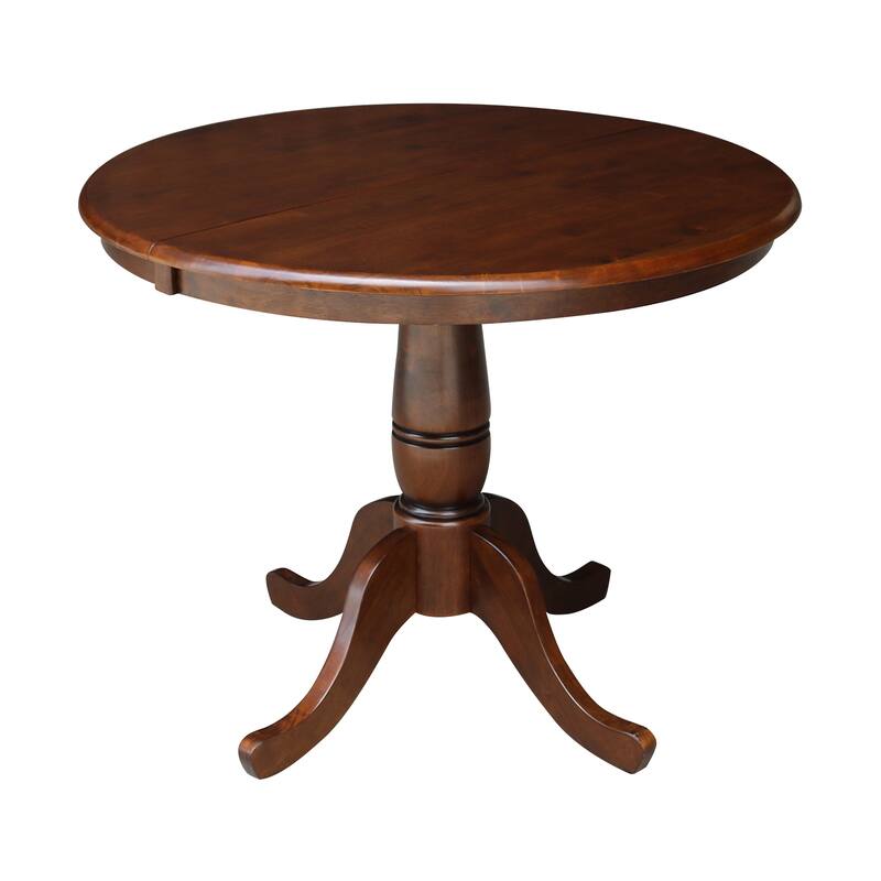 The Gray Barn Jalisco 36-inch Round Top Pedestal Table with 12-inch Leaf