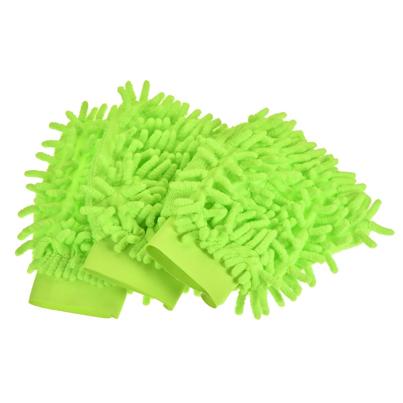 Home Microfiber Chenille Mitts Reusable Scratch-Free Cleaning Glove