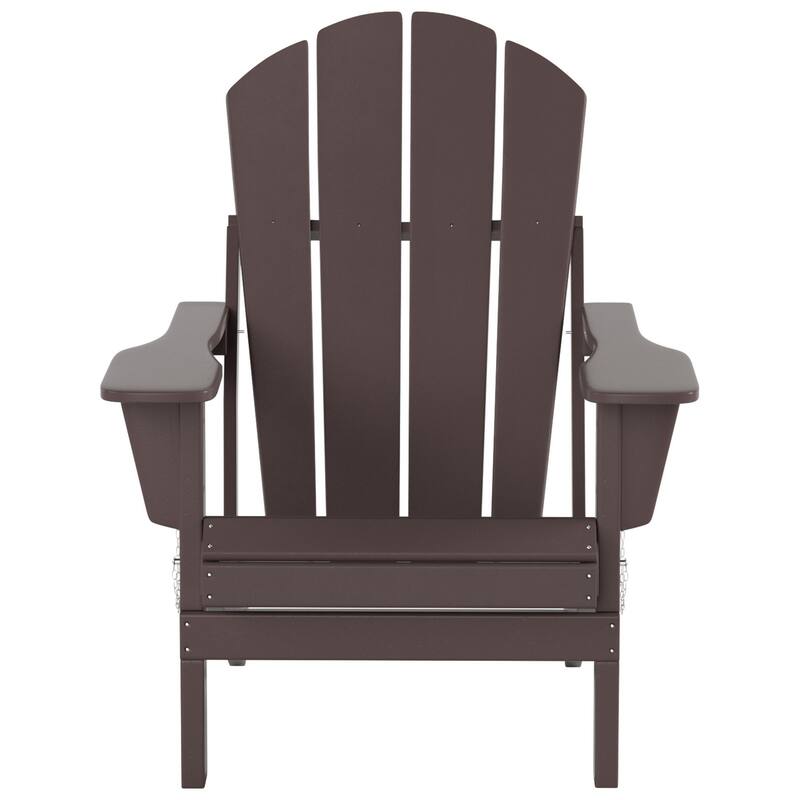 POLYTRENDS Laguna Outdoor Eco-Friendly Poly Folding Adirondack Chair (Set of 2)