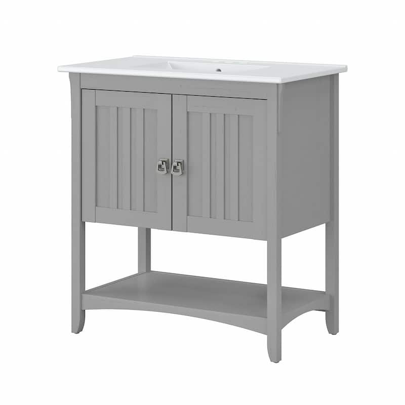 Salinas 32W Bathroom Vanity with Sink by Bush Furniture