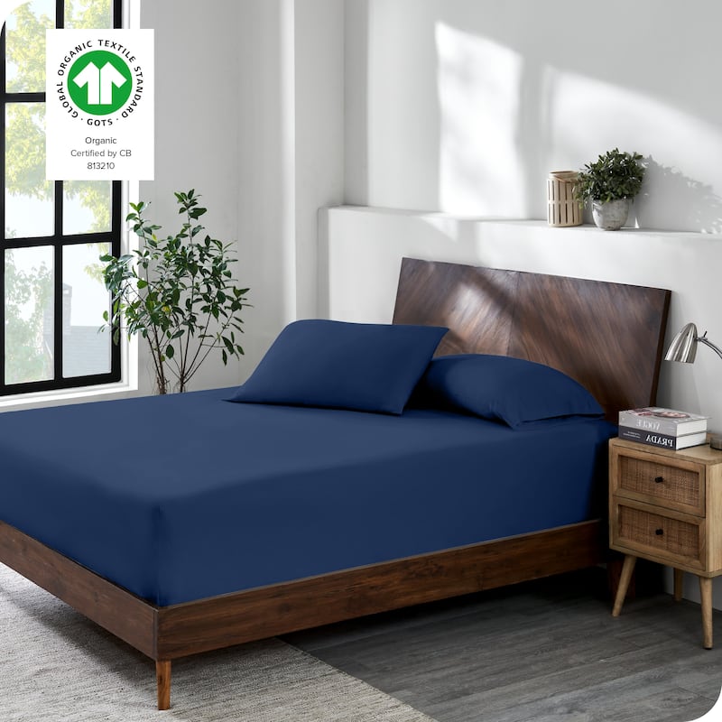 Bare Home Organic Cotton Jersey Fitted Sheet