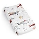preview thumbnail 1 of 4, Sweet Jojo Designs Vintage Airplanes Boy Changing Pad Cover Sheet -Sky, Air Plane, Transportation, Aviator, Aviation, Red & Blue