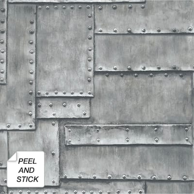 NextWall Fuselage Panel Peel and Stick Removable Wallpaper - 20.5 in. W x 18 ft. L