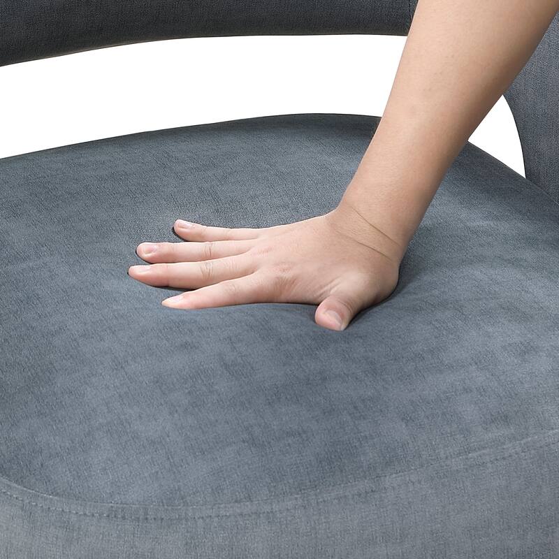 Sonoma 27.5" Velvet Accent Chair - Gold Finish Metal Legs