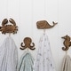 preview thumbnail 10 of 9, Crane Baby 4-pc. Sea Life Motifs Wall Decor - Brown