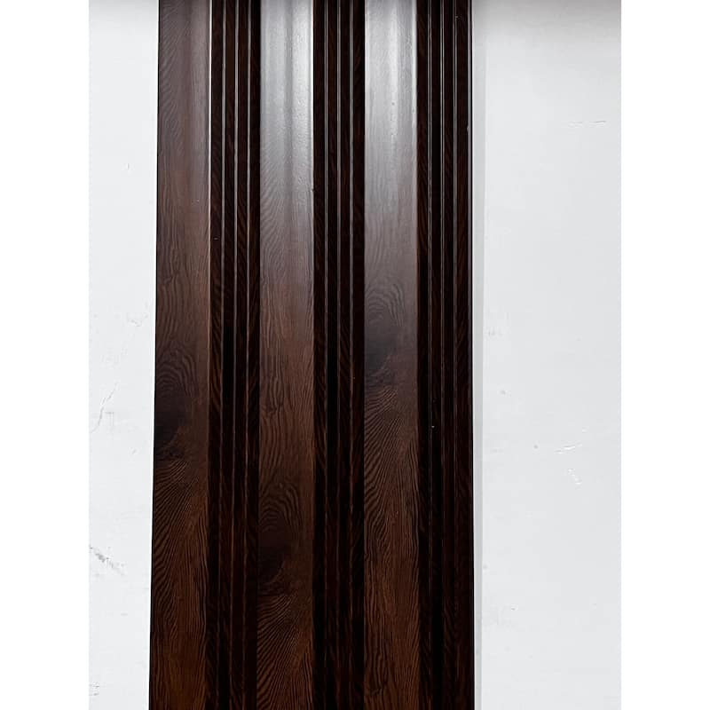 94.5 in. x 4.8 in. x 0.5 in. Acoustic Vinyl Wall Cladding Siding Board - Set of 4pc - Brown Wood Grain - Set of 4pc
