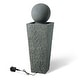 preview thumbnail 29 of 33, Demta Floating Sphere Oversized LED Fountain by Havenside Home