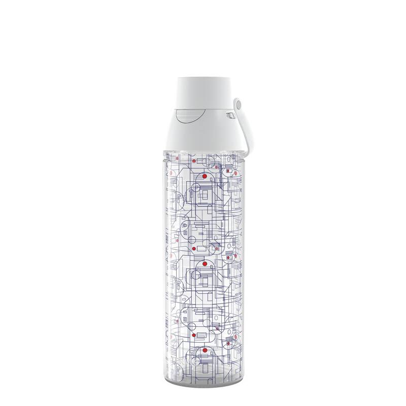 Tervis Star Wars R2D2 See Through De Too Made in USA Double Walled Insulated Travel Tumbler, Classic - 24oz Venture Lite Water Bottle