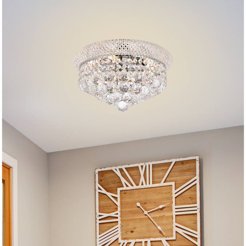 Somette Geneva 6-light 14-inch Flush-Mount Chandelier - 14 Inch