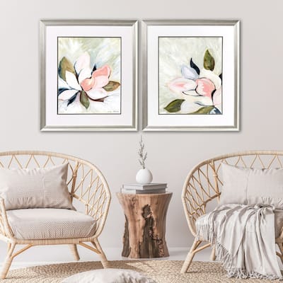 Paragon Floral Burst Framed Art - Set of 2