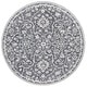 preview thumbnail 5 of 13, Lauren Ralph Lauren Handmade Megha Transitional Wool Rug 7' Round - Black/Ivory - Round