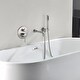 preview thumbnail 17 of 41, Solid Brass 2 Handle Wall Mounted Roman Tub Faucet With Handheld Shower