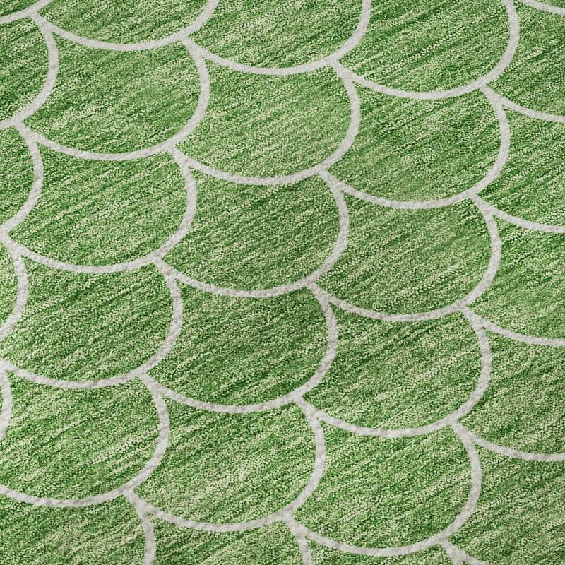 Premium Washable Super Soft Geo Scallops Mayfield Rug