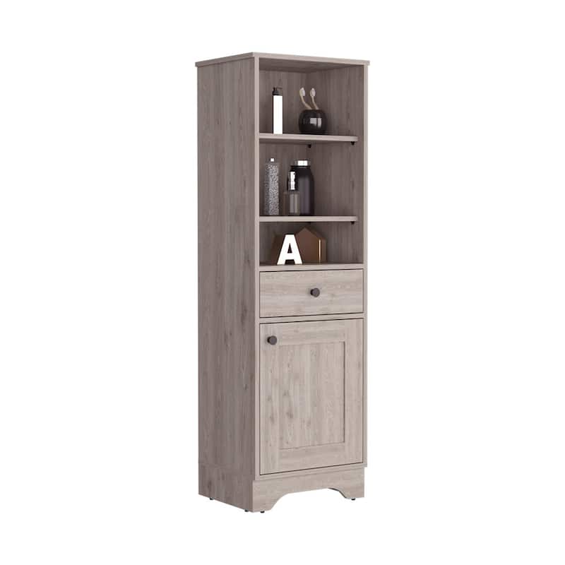 Linen Cabinet With One Drawer And One Cabinet