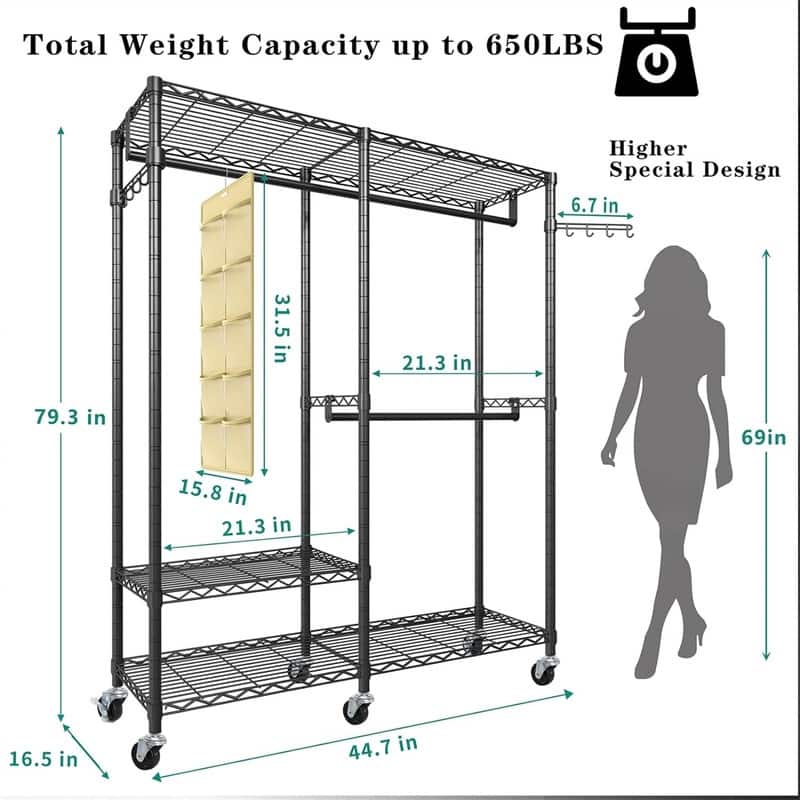 Garment Rack 3 Tiers
