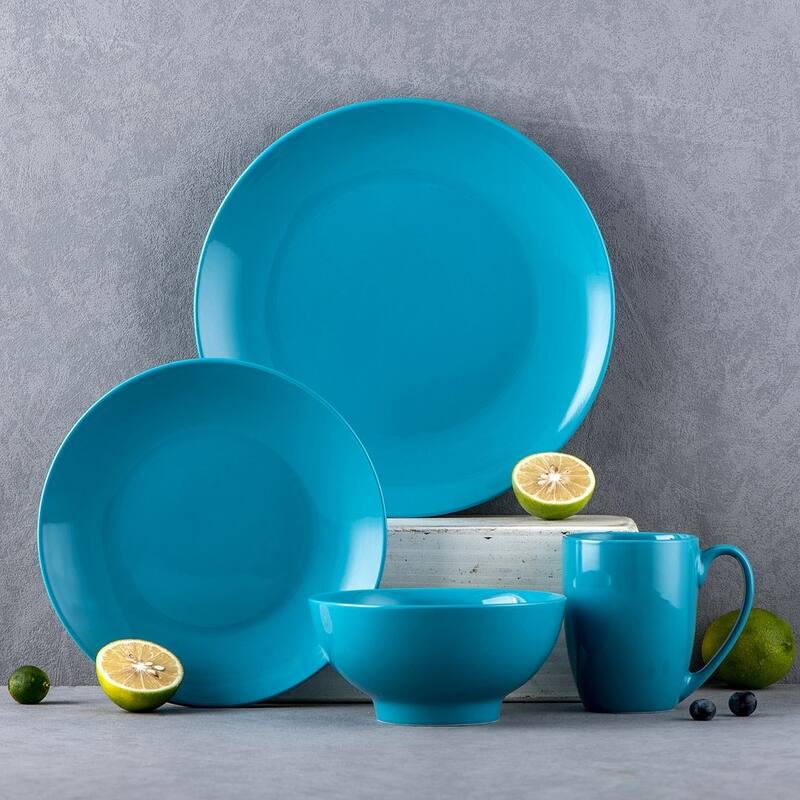 LOVECASA 16-Piece Porcelain Dinnerware Set (Service for 4)