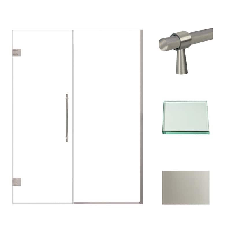 Transolid EHTB55257610C-BK Elizabeth 76" High x 55" Wide Hinged Semi