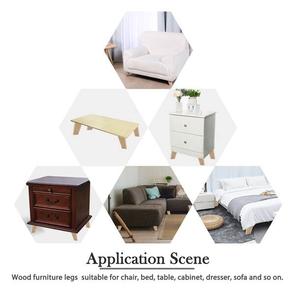 Shop 5 Inch Wood Furniture Leg Tapered Chair Sofa Dresser Replacement Feet 1pcs On Sale Overstock 28765333
