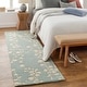 preview thumbnail 8 of 12, Anneliese Handmade Floral Wool Area Rug 2'6" x 8' Runner - Mint