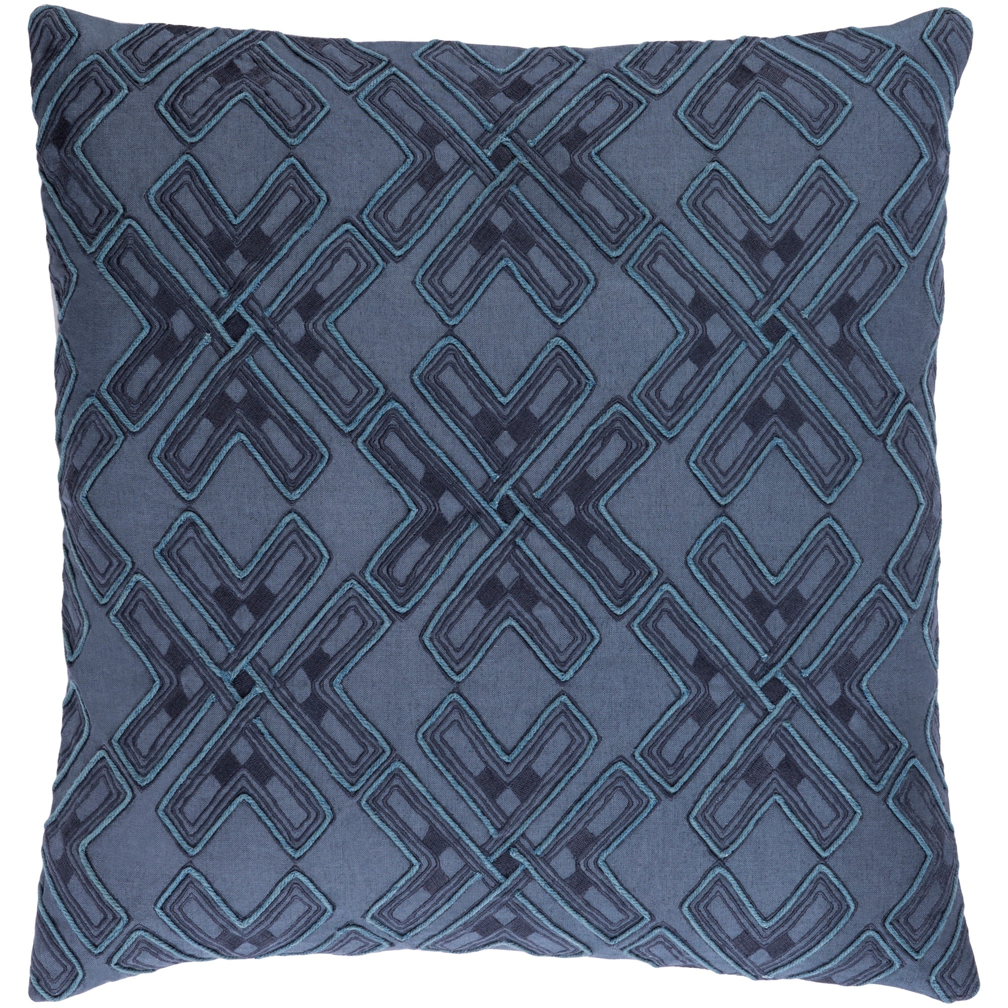Decorative Lauren Navy 18-inch Throw Pillow Cover