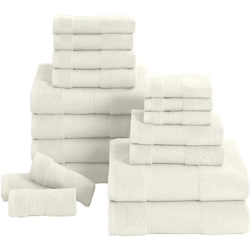 Modern Threads Air Cloud 18-Piece Bath Towel Set
