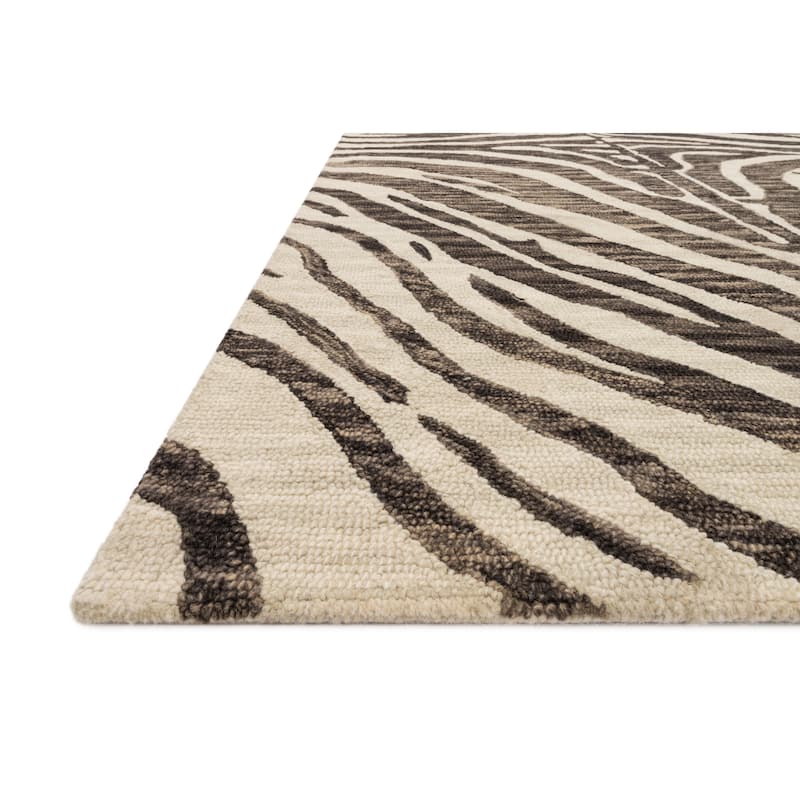Alexander Home Zawadi Moroccan Zebra Wool Area Rug