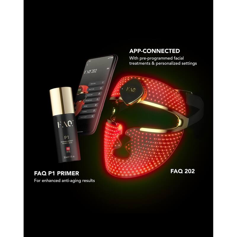 Foreo FAQ 202 Wireless Silicone LED Red Light Therapy Face Mask Anti-aging Wrinkle Reduction