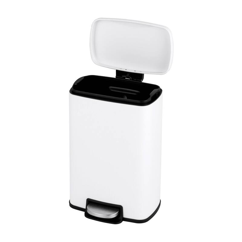 Innovaze 1.3 Gal./5 Liter Rectangular Step-on Trash Can for Bathroom and Office