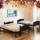 preview thumbnail 1 of 6, Wooden Versatile Twin over Full Bunk Bed with Arched Headboard Black