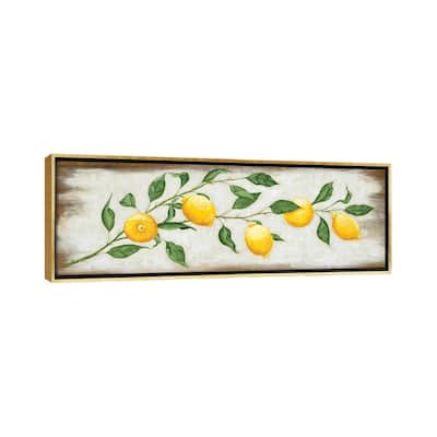 iCanvas "Lemon Branch" by Hollihocks Art Framed Canvas Print