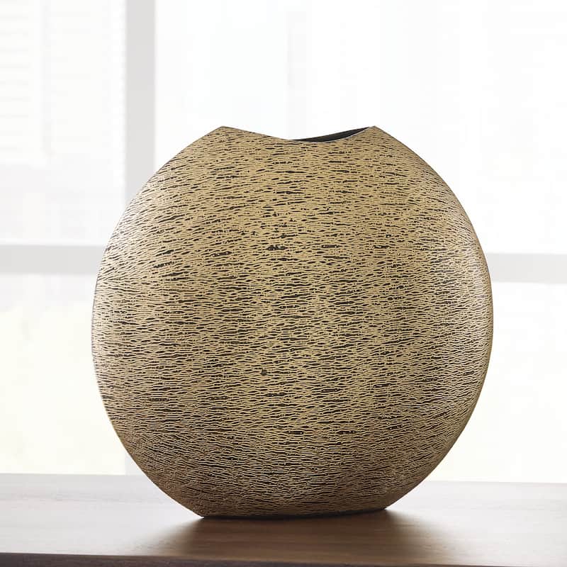 Signature Design by Ashley Iansboro Antique Gold Finish Vase