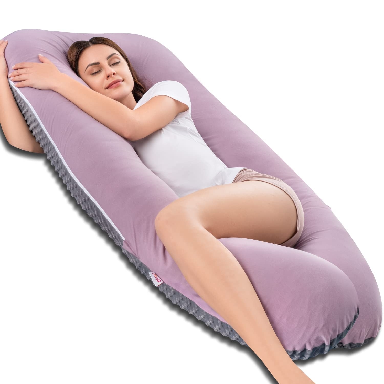 Pregnancy Pillows Pregnant Pillows for Sleeping Maternity Pillow for Pregnant Women U Shaped Pillow with Minky Dot