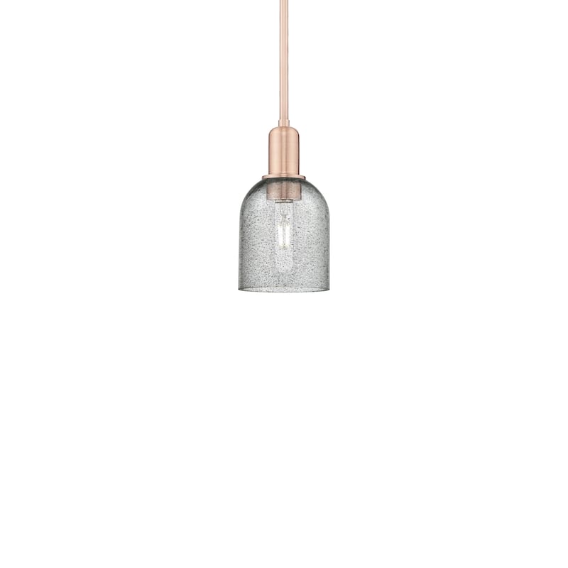 Innovations Lighting 716-1S-10-5 Caledonia Pendant Caledonia 5" Wide - Antique Copper / Charcoal