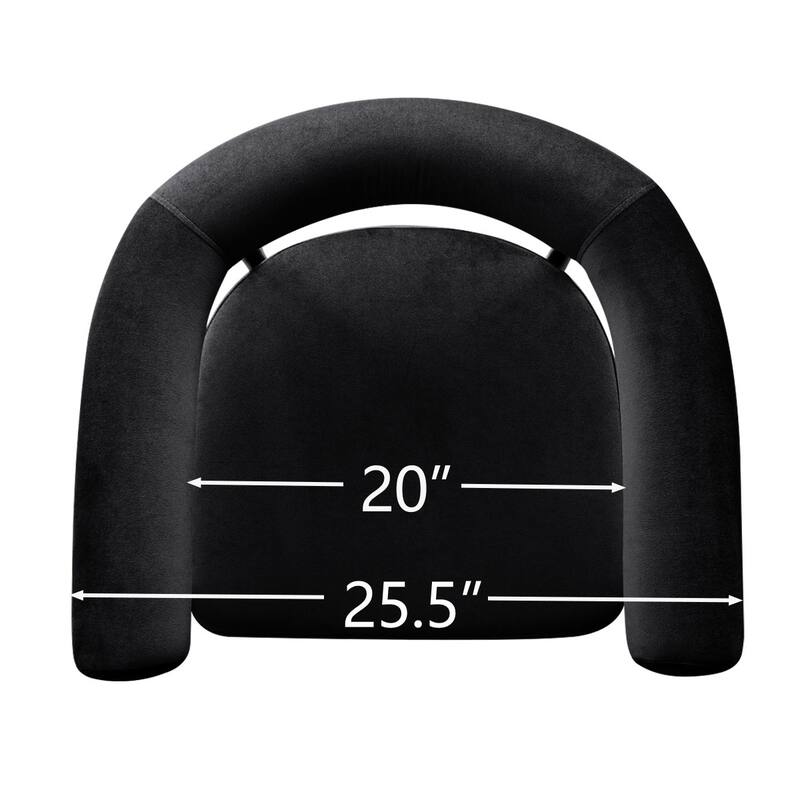 Modern 24" Upholstered Velvet Solid Back Counter Stool with Arms