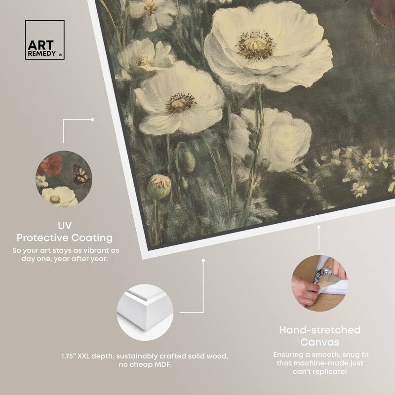 Vintage Botanicals I Canvas by Art Remedy
