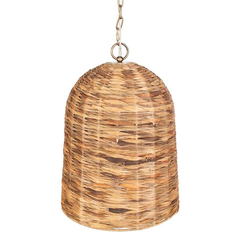 Uttermost 21615 Rotorua 14" Wide Pendant with Seagrass Shade