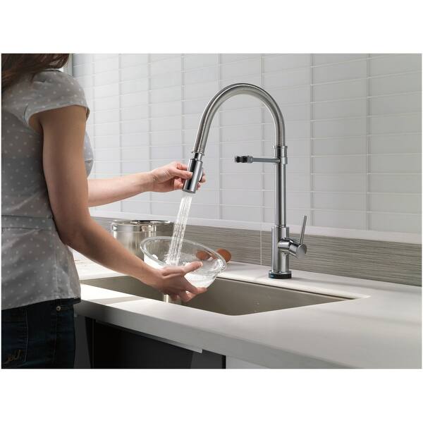 Shop Delta 9659t Dst Trinsic Pro Pre Rinse Pull Down Kitchen