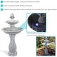 preview thumbnail 16 of 33, 2-Tier Arcade Solar with Battery Fountain with LED - Color Options - 45-Inch