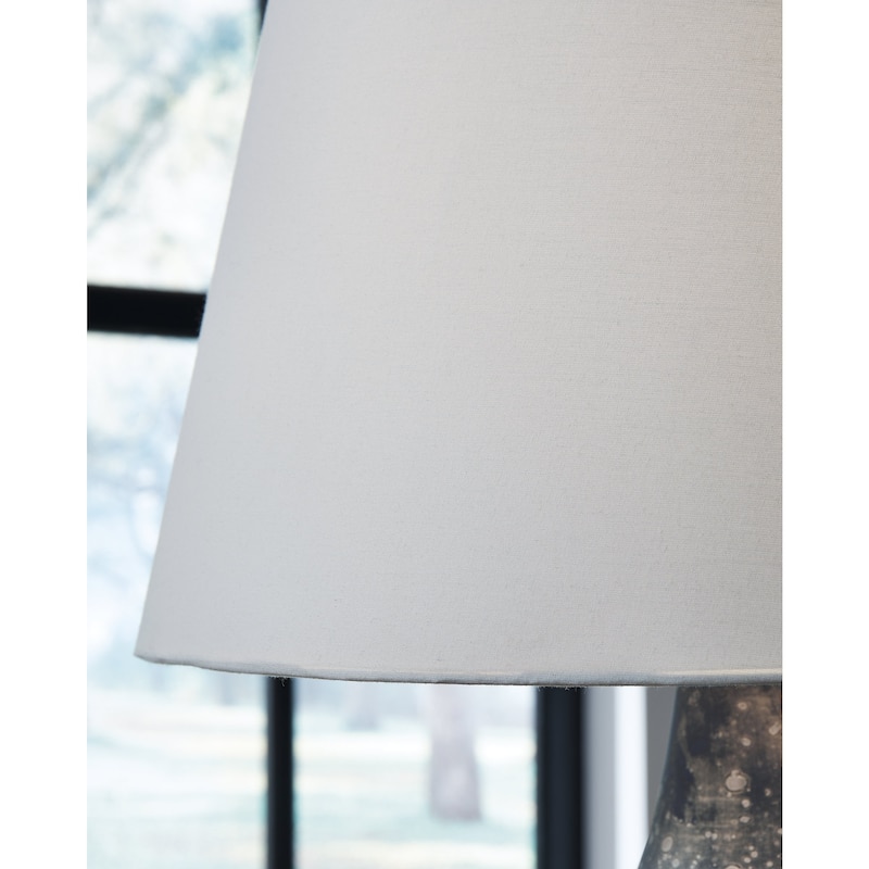 Signature Design by Ashley Bluacy Antique Gray Table Lamp - 17"W x 17"D x 29"H