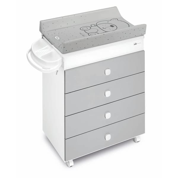 slide 2 of 2, Sorelle Furniture Cassettiera Asia Changing Station Grey