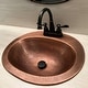 preview thumbnail 7 of 11, Seville Antique Copper 20" Oval Drop-In Bath Sink with Care Kit