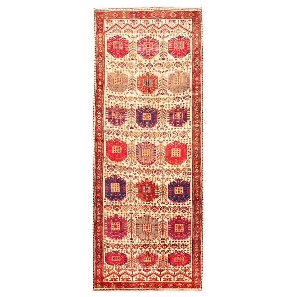 eCarpet Gallery Area Rug for Living Room Teimani Bordered Red Rug 3'10 x 6'10 356939 Hand-Knotted Wool Rug Bedroom eCarpet Gallery Area Rug for Living Room Teimani Bordered Red Rug 3'10 x 6'10 356939 Hand-Knotted Wool Rug Bedroom
