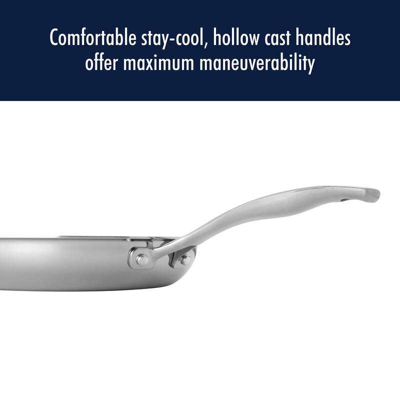 Henckels Clad H3 2-pc Stainless Steel 10-in & 12-in Fry Pan Set