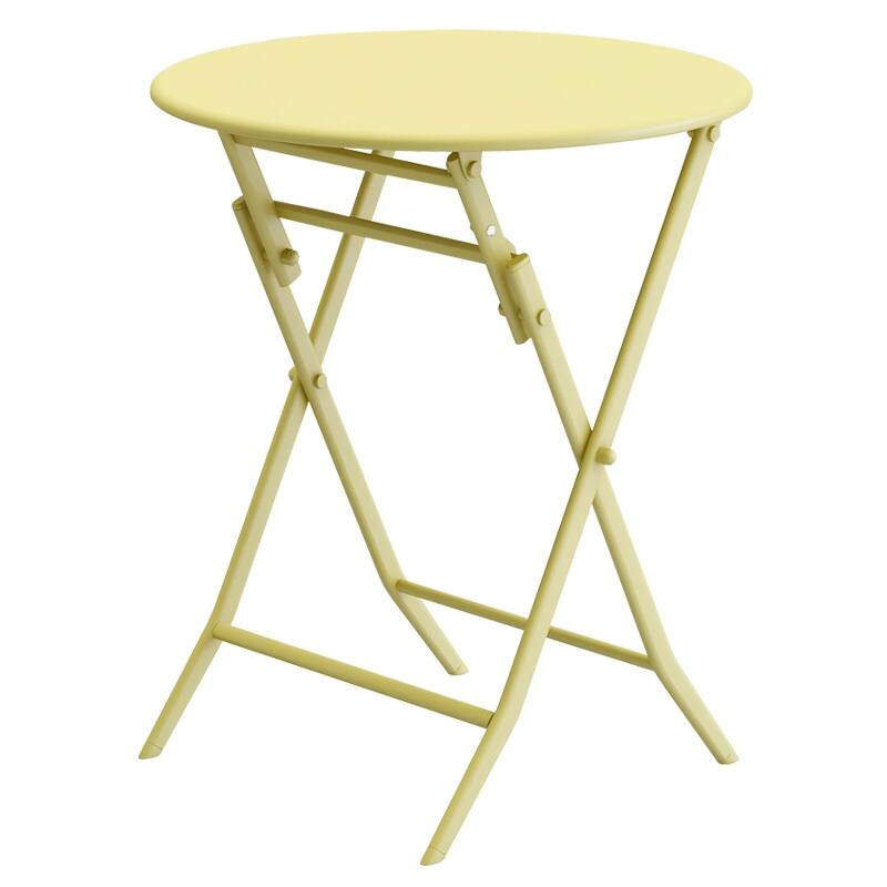 3-Piece Patio Bistro Set, Outdoor Metal Folding Conversation Set for Balcony, Cafe, Yard