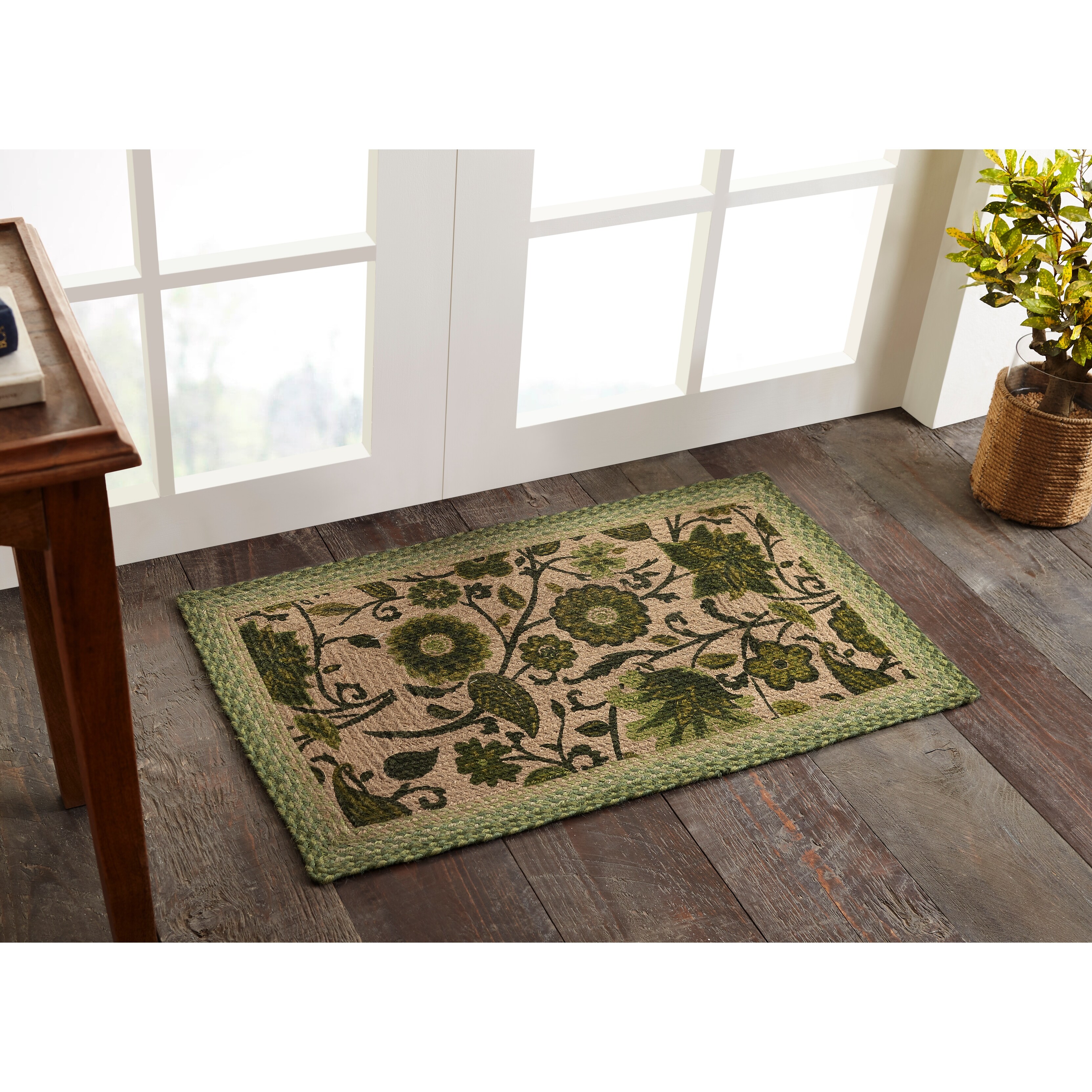 Jute Rugs Grey Rectangle 100%Jute Revesible Scandi Braided 3 Style Border Rustic 
